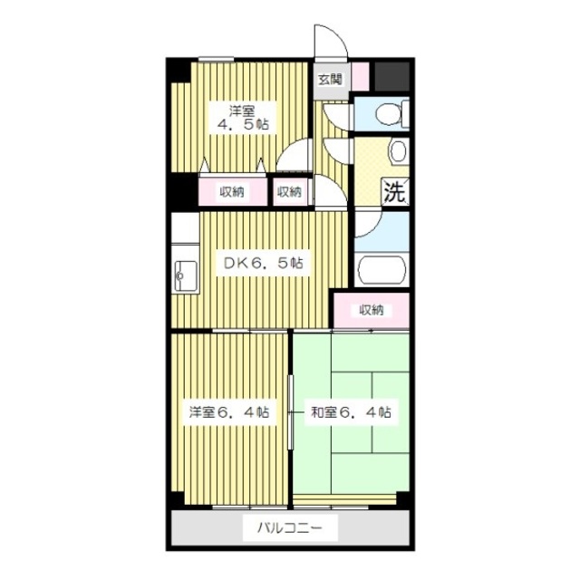 北町大木マンションの間取り