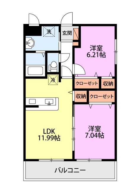 メゾンソレアードの間取り