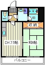 さいたま市桜区田島のマンションの間取り