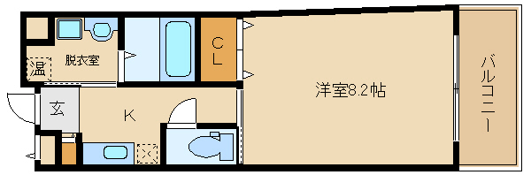 羽曳野市栄町のマンションの間取り