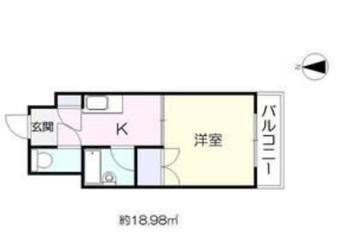 大阪市港区築港のマンションの間取り