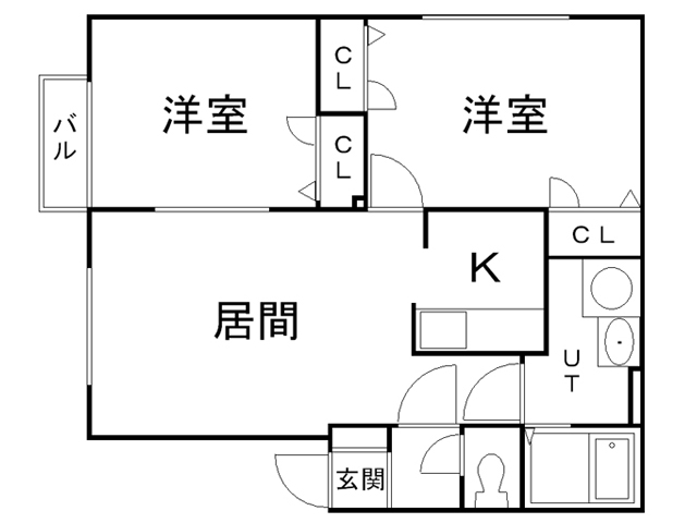 フォレパルクＣの間取り