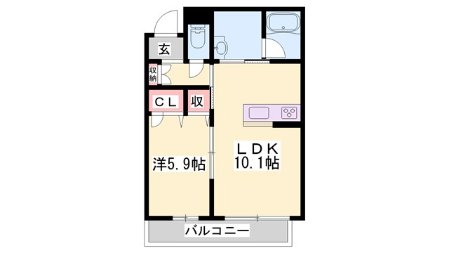 シャーメゾンエトワールの間取り