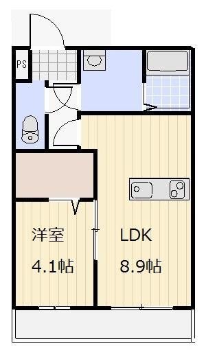 さいたま市南区南浦和のアパートの間取り