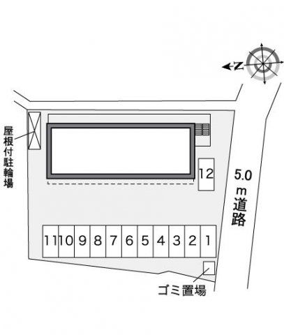 【北九州市小倉南区城野のマンションの駐車場】