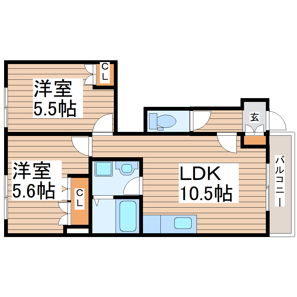 プランドールEASTの間取り