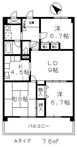 ロイヤルガーデンの間取り