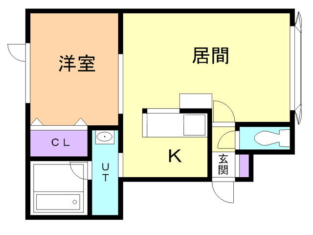 【クローバーＢの間取り】