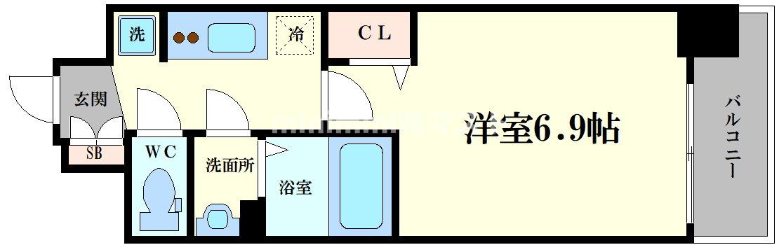 アドバンス大阪ベイココナの間取り