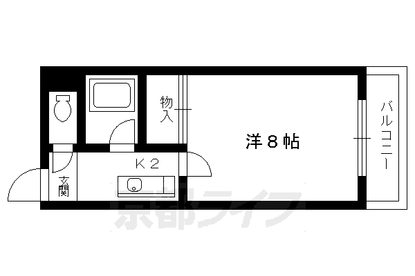 コスモハイツ河原町の間取り写真