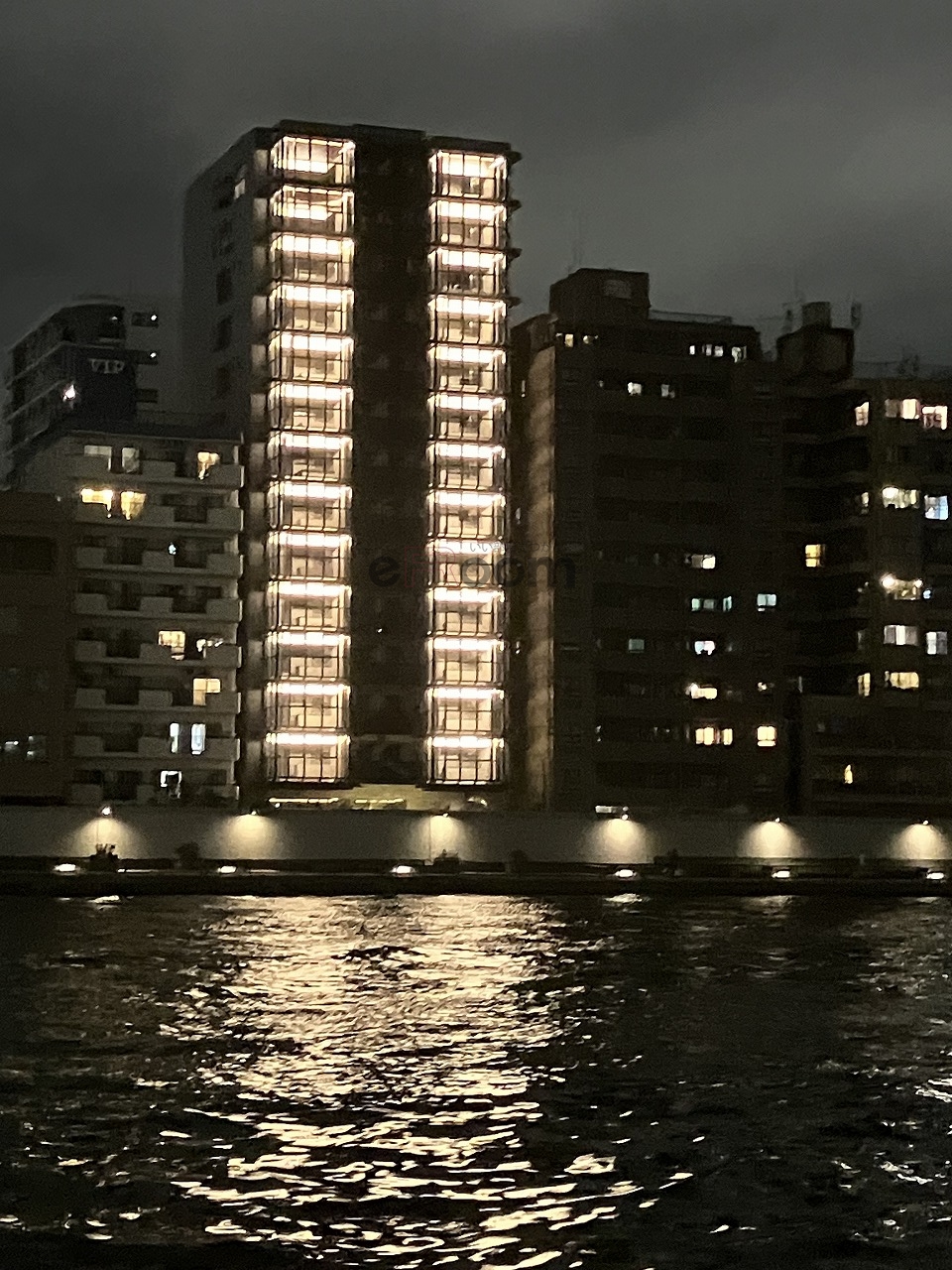 その他　両国橋から撮影しました当物件の夜景です