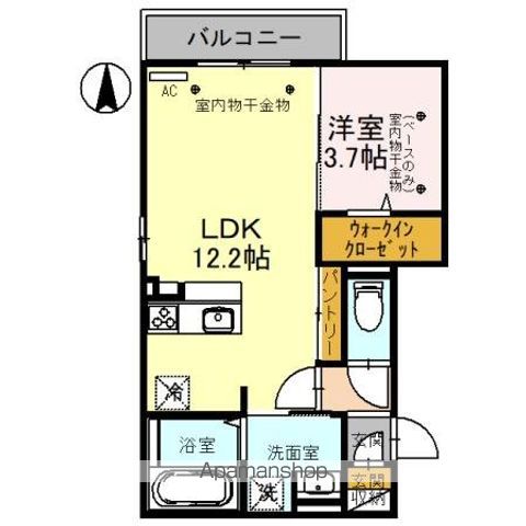 北陸新幹線 金沢駅 徒歩17分 3階建 築3年の間取り写真