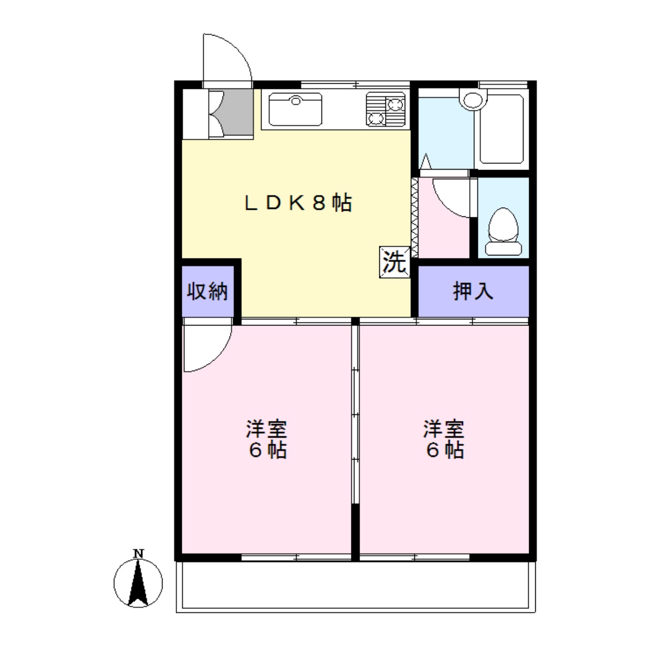 コーポMの間取り写真
