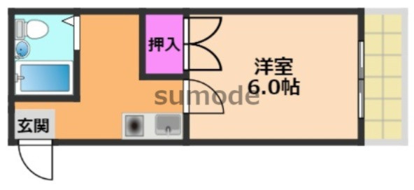 川西エンビィハイツの間取り写真