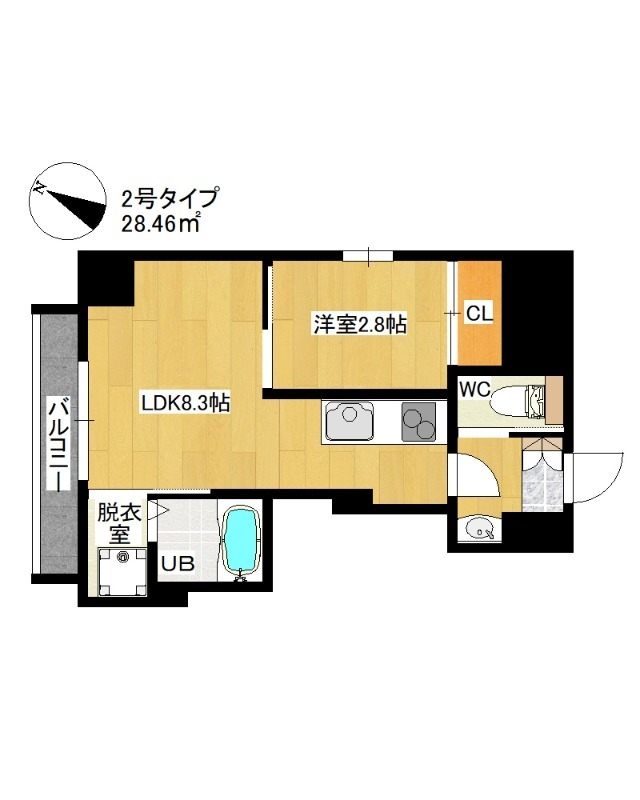 ADORE六本松の間取り写真