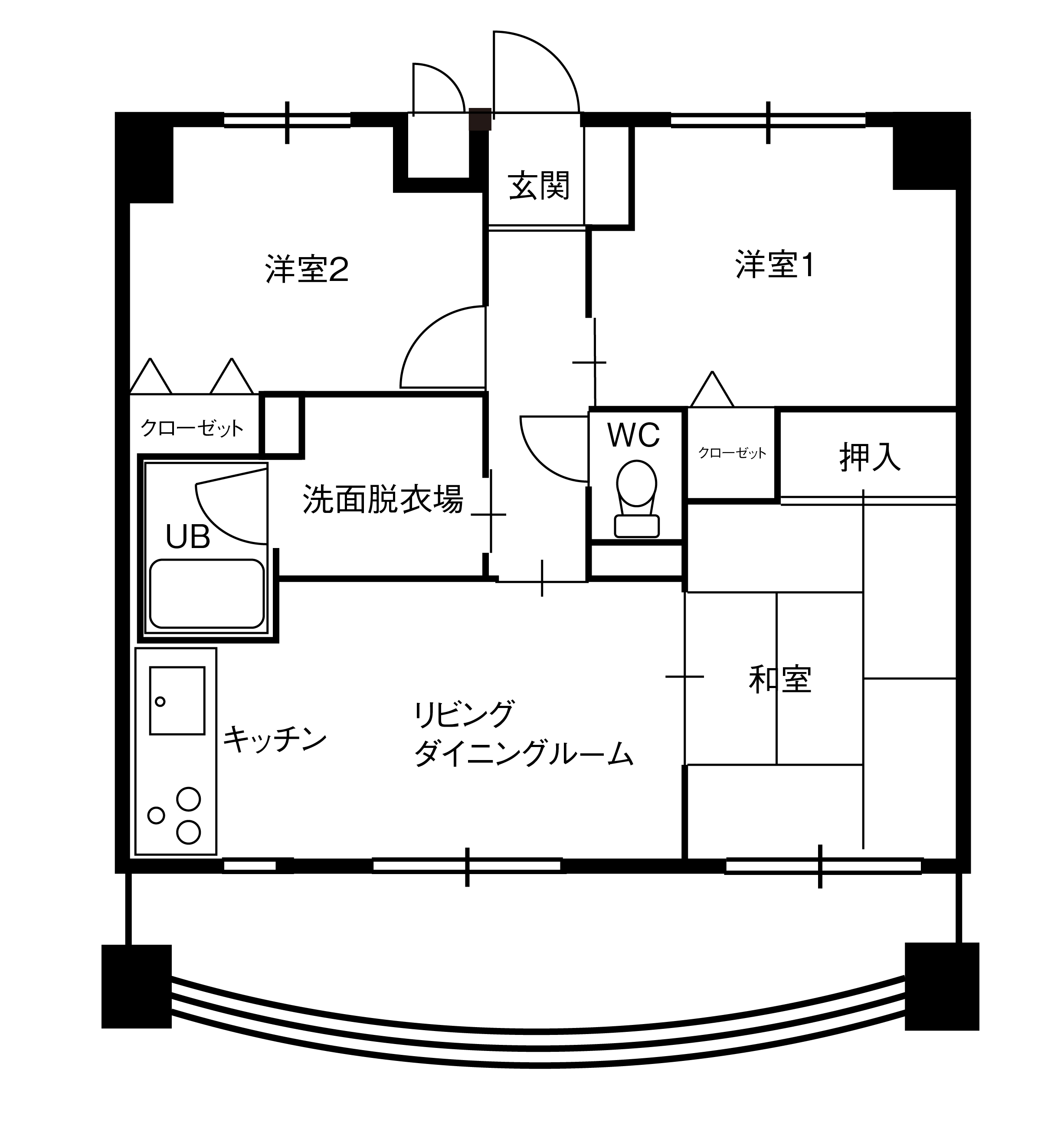 アルバ倉敷の間取り