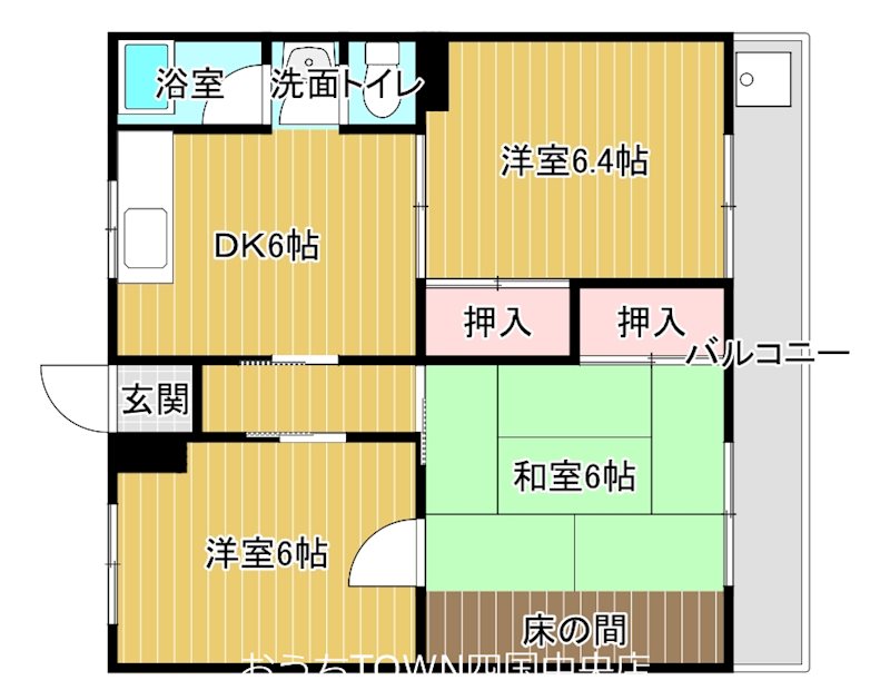 マンション加地の間取り