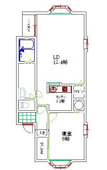 レンテム寺尾の間取り写真