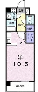 高松市西ハゼ町のマンションの間取り