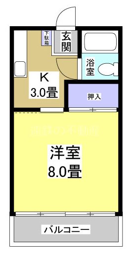 磐田市中泉のアパートの間取り