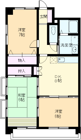 ウェルス周布の間取り