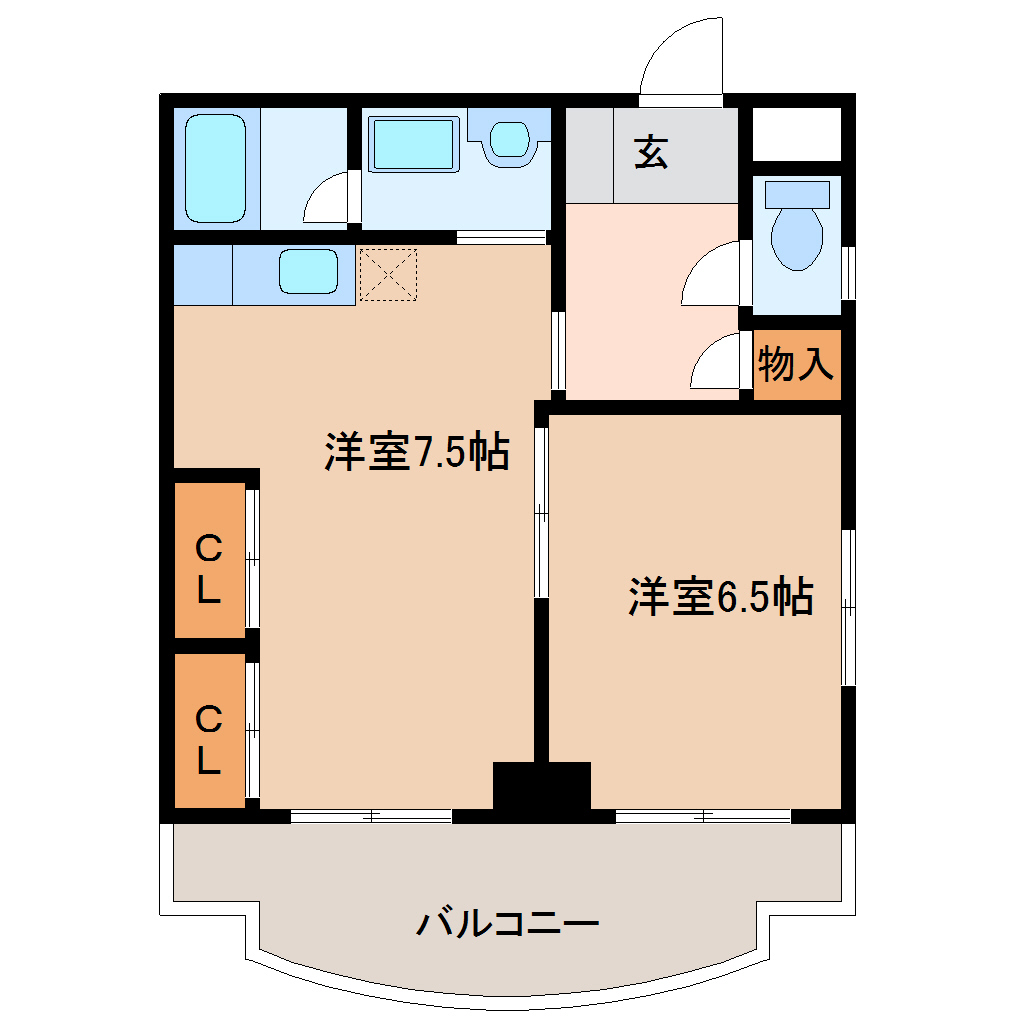 アーバンブレーム大手町の間取り