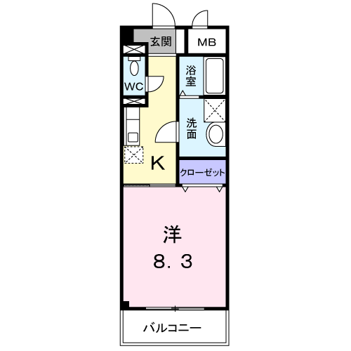 グランディール太田Ｂの間取り