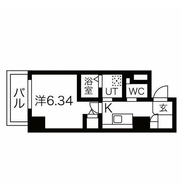 【堺市北区北花田町のマンションの間取り】