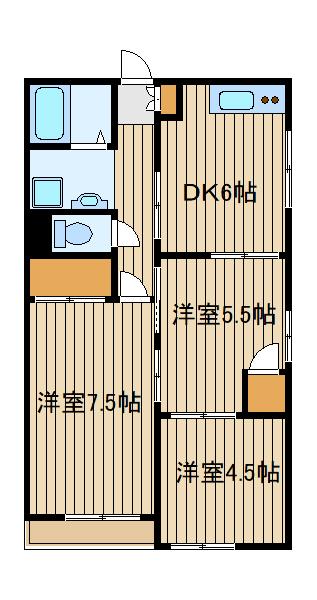 エーデルハイムAの間取り