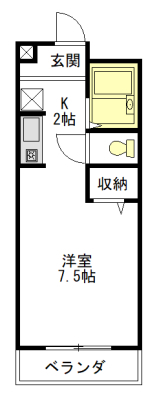 ハイツ２１の間取り