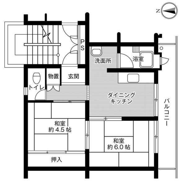 カロッツェリア菊水の間取り