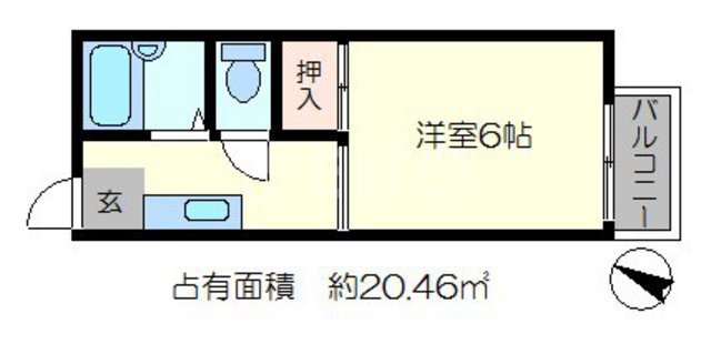 ハイツ詩仙院の間取り