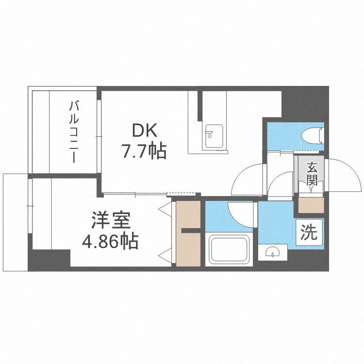 プレジオ難波ASIANの間取り