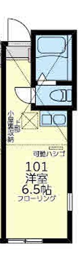 【横浜市鶴見区浜町のアパートの間取り】