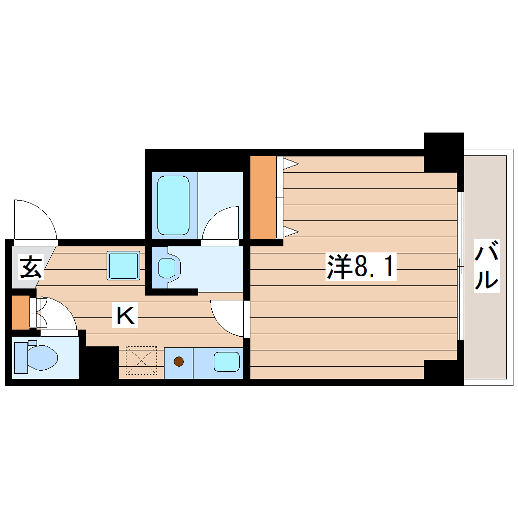 グランディール壱番館の間取り