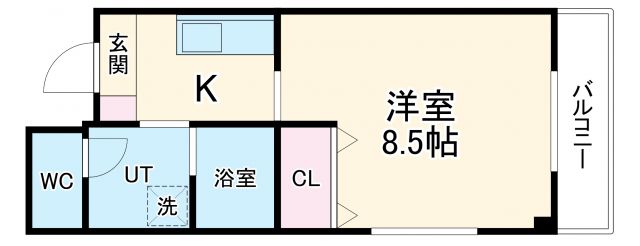 名古屋市中川区戸田西のマンションの間取り