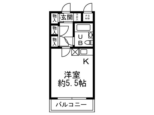 クリオ西八王子壱番館の間取り