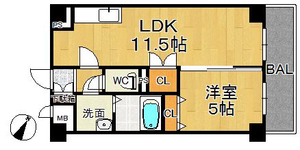 ＡＳプレミアム関屋金衛町の間取り