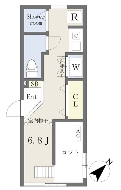 ブライトステージ千束Ｂの間取り