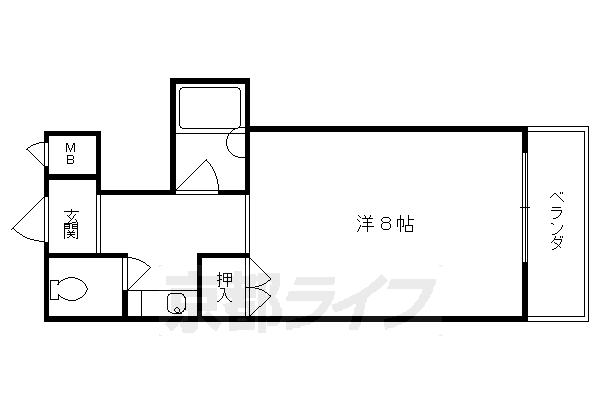 フレーヴァー深草IIの間取り