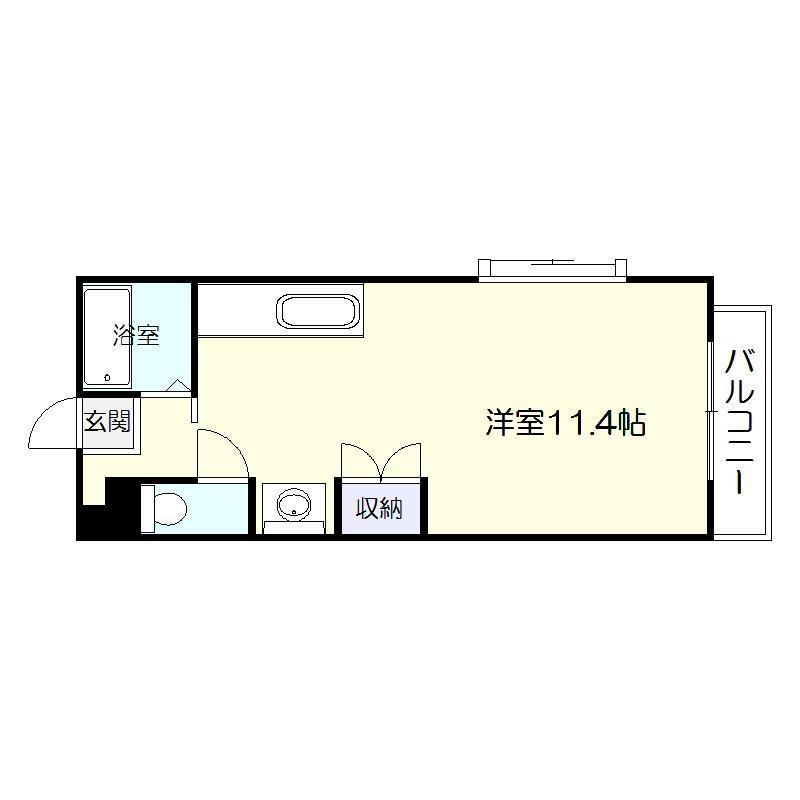 【鹿児島市宇宿のマンションの間取り】