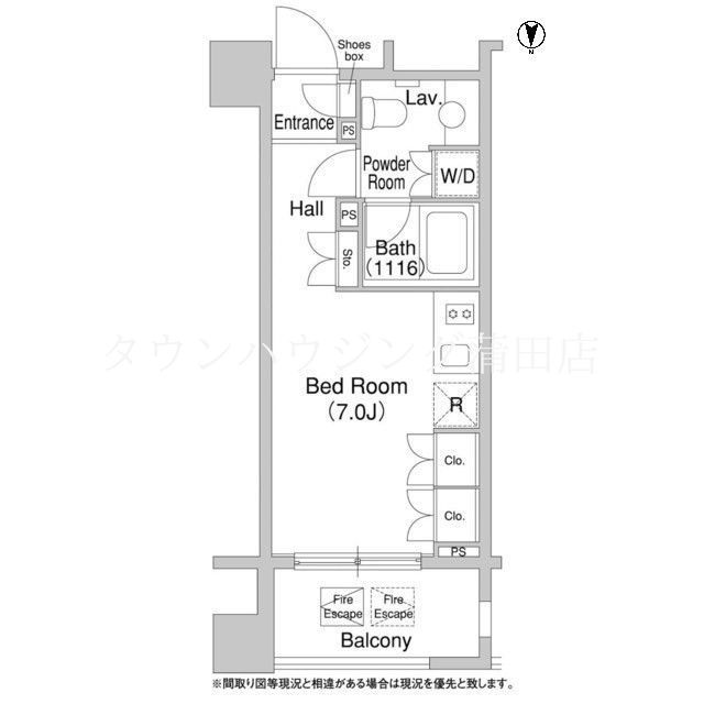 大田区大森北のマンションの間取り