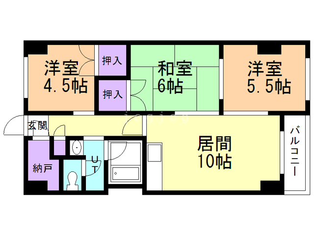 長井マンションの間取り