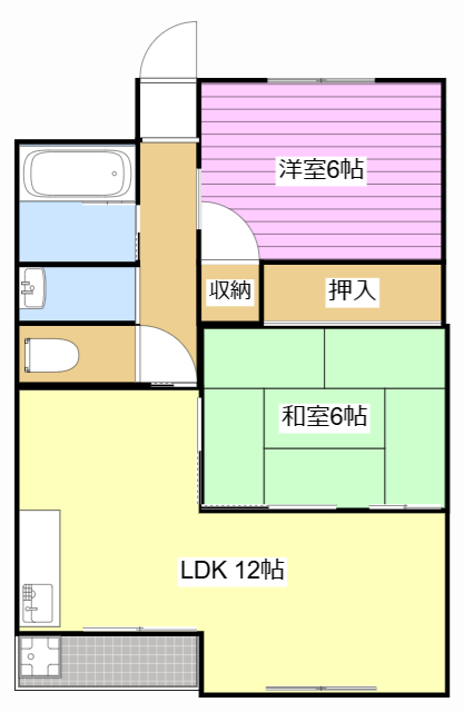 コーポ宮ヶ崎の間取り