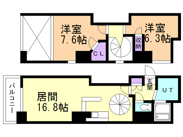 ＣＡＳＡ・ＶＩＬＬＡＧＥの間取り