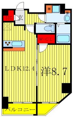 S-RESIDENCE駒込六義園の間取り