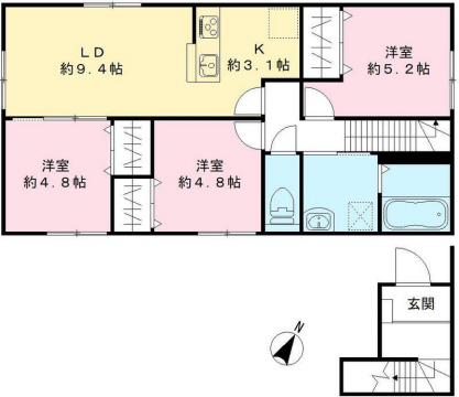 ユアメゾン北大路の間取り