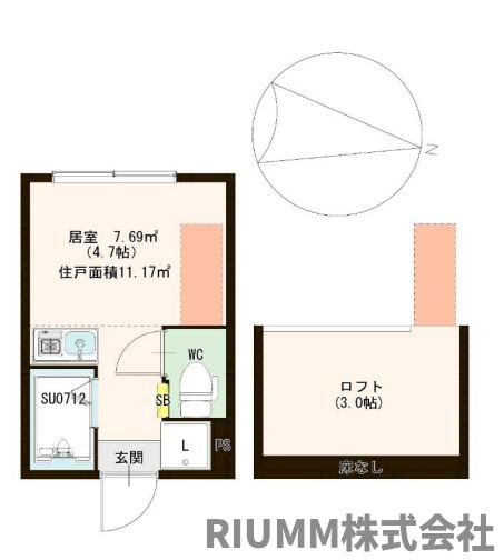 豊島区千川のアパートの間取り