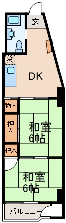 新大阪第１ダイヤモンドマンションの間取り