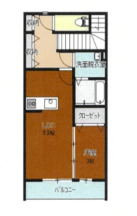 シュクル中田の間取り